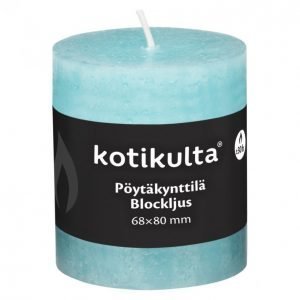 Kotikulta Rustic Pöytäkynttilä Turkoosi 68x80mm