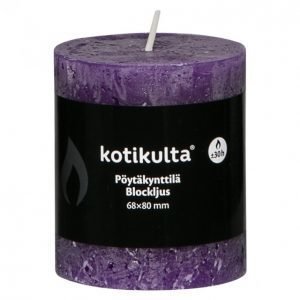 Kotikulta Rustic Pöytäkynttilä Violetti 68x80mm