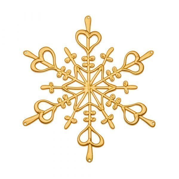 Koziol Star Ornament Lumihiutale L Kulta