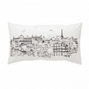 Lb Ciel Paris Pillowcase Tyynyliina Musta 50x90 Cm