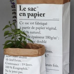 Le Sac Petit En Papier Paperipussi Valkoinen