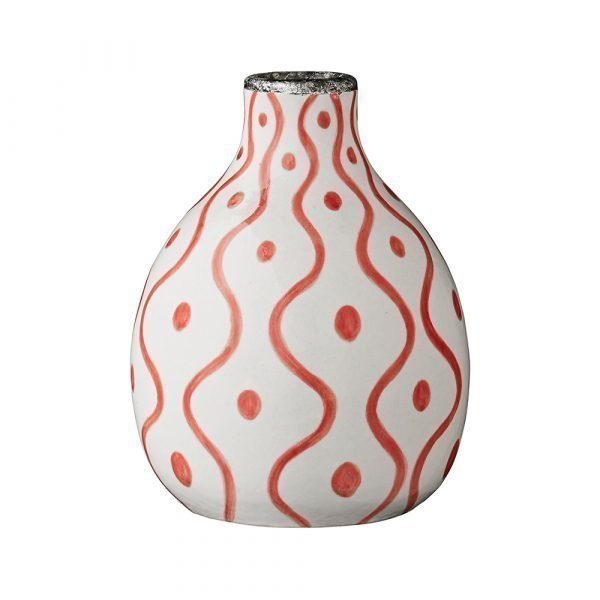 Lene Bjerre Zanna Maljakko Valkoinen / Beach Coral 14 Cm
