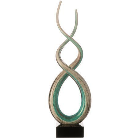 Leonardo Rota Veistos Valkoinen/Turkoosi 48 cm