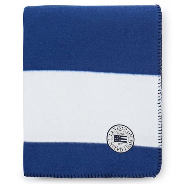 Lexington Block Striped Fleece Huopa Sininen 130x170 Cm