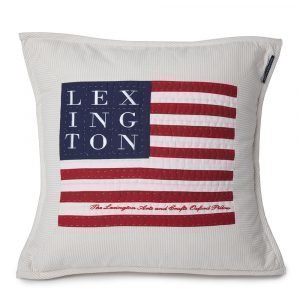 Lexington Logo Art & Crafts Tyynynpäällinen Beige / Valkoinen