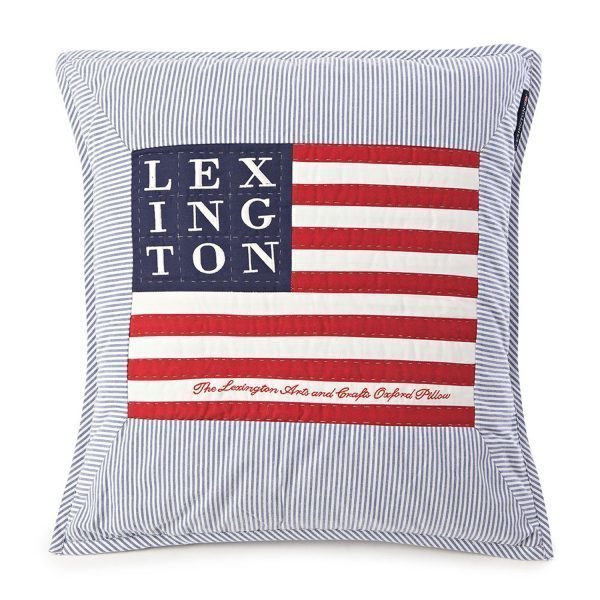 Lexington Logo Arts & Crafts Tyynynpäällinen Sininen / Valkea
