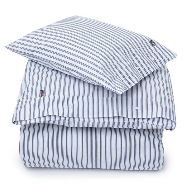 Lexington Poplin Stripe Pussilakana Sininen 150x210 Cm