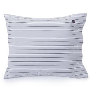 Lexington Poplin Stripe Tyynyliina Harmaa 50x60 Cm