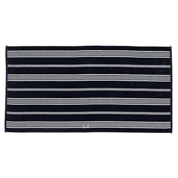 Lexington Striped Velour Pyyheliina Dress Blue 50x70 Cm