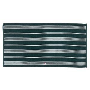 Lexington Striped Velour Pyyheliina Racing Green 100x150 Cm