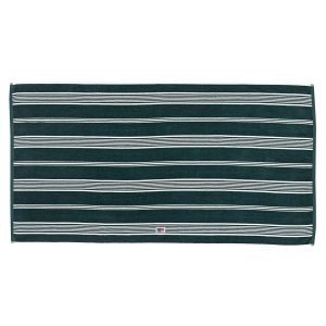 Lexington Striped Velour Pyyheliina Racing Green 30x50 Cm