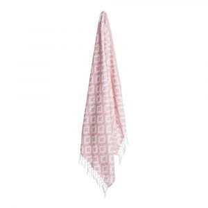 Lidby Living Hamam Cross Pyyhe Dusty Pink 100x155 Cm