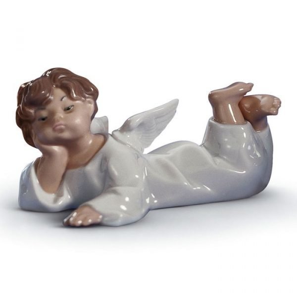 Lladro Angel Lying Down