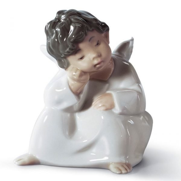 Lladro Angel Thinking