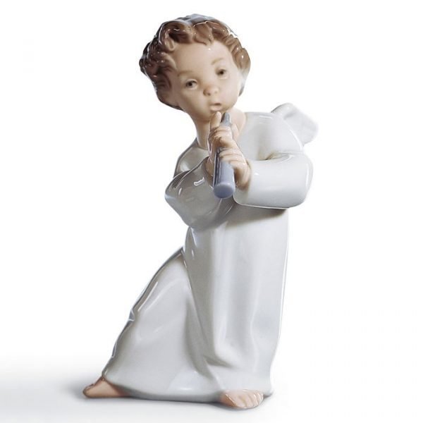 Lladro Angel With Flute
