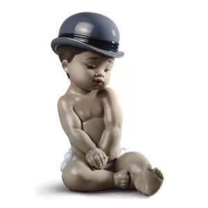 Lladro Boy With Bowler Hat