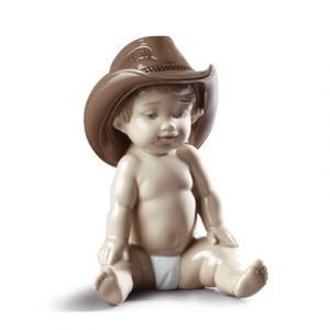 Lladro Boy With Cowboy Hat