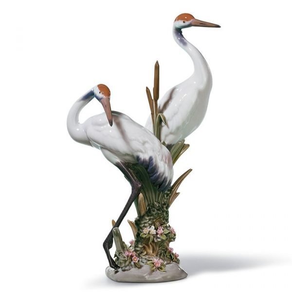 Lladro Courting Cranes