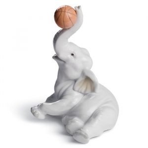 Lladro Elephant Basket