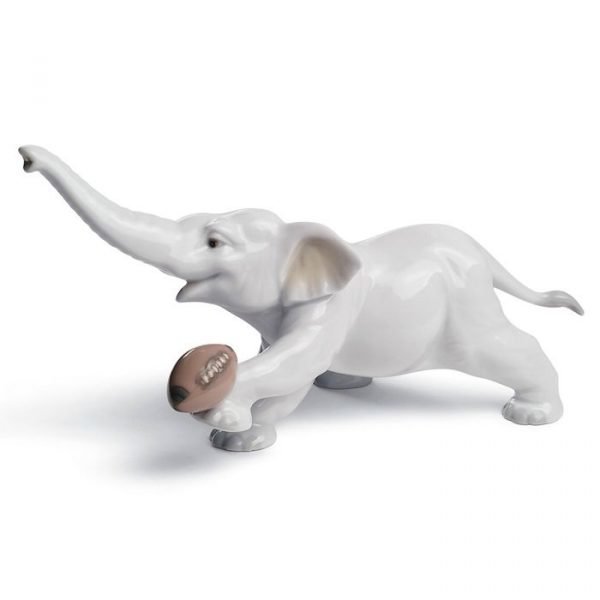 Lladro Elephant Touchdown