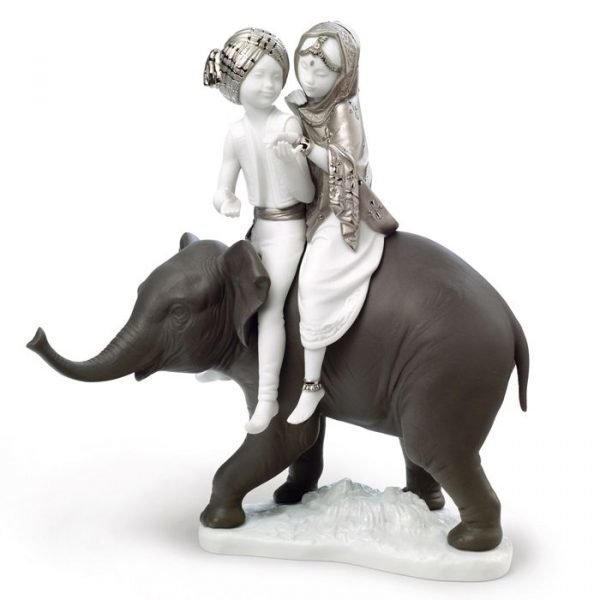 Lladro Hindu Children Re Deco