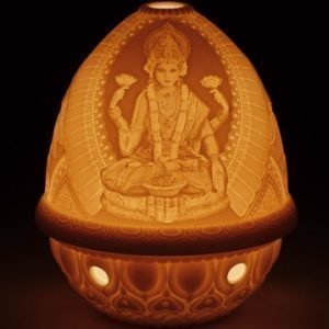 Lladro Lithophane Kynttilälyhty Jumalatar Lakshmi