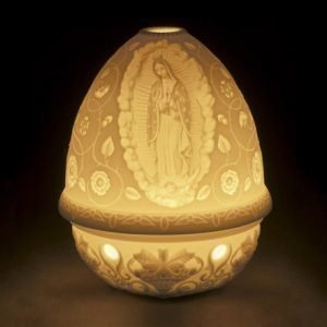 Lladro Lithophane Kynttilälyhty Our Lady Of Guadalupe