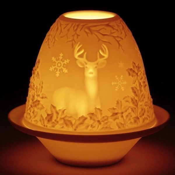 Lladro Lithophane Votive Light Deer