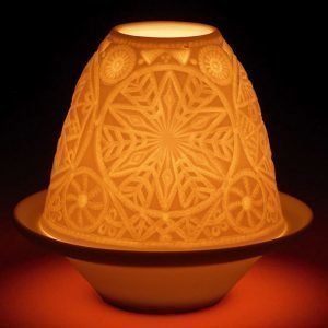 Lladro Lithophane Votive Light Snowflake