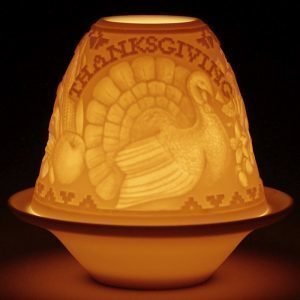 Lladro Lithophane Votive Light Thanksgiving