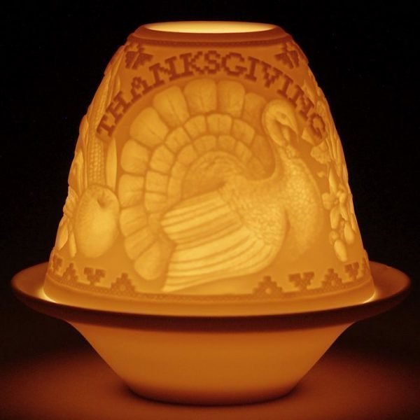 Lladro Lithophane Votive Light Thanksgiving