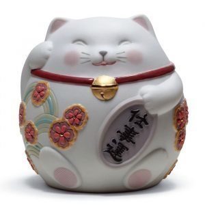 Lladro Maneki Neko I White