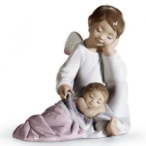 Lladro My Guardian Angel Pink