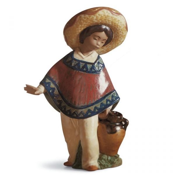 Lladro Pedro With Jug Gres