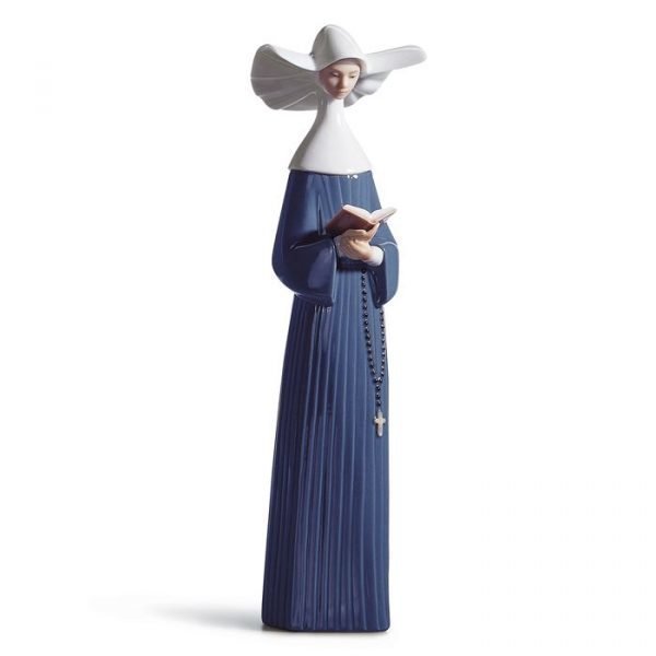 Lladro Prayerful Moment Blue