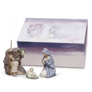 Lladro Set Silent Night Porcelain