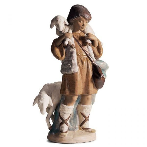 Lladro Shepherd Boy Gres