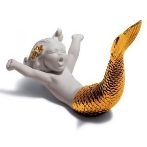 Lladro Waking Up At Sea Golden Re Deco