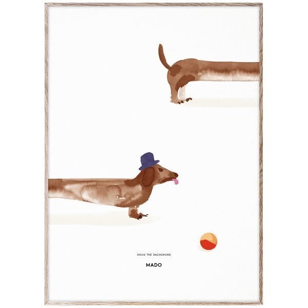 Mado Doug The Dachshund Juliste 50x70 Cm