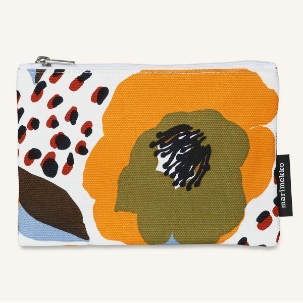 Marimekko Kaika Rosarium Pouch Pussukka Valkoinen / Punainen / Keltainen