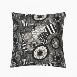 Marimekko Pieni Siirtolapuutarha Tyynynpäällinen Valkoinen Musta Vaaleanbeige 45x45 Cm