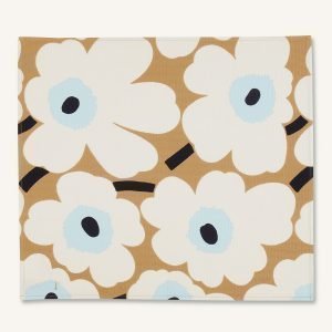 Marimekko Pieni Unikko Pyyheliina Beige / Sininen 46x50 Cm