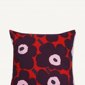 Marimekko Pieni Unikko Tyynynpäällinen Punainen Violetti Vaaleanpunainen 50x50 Cm