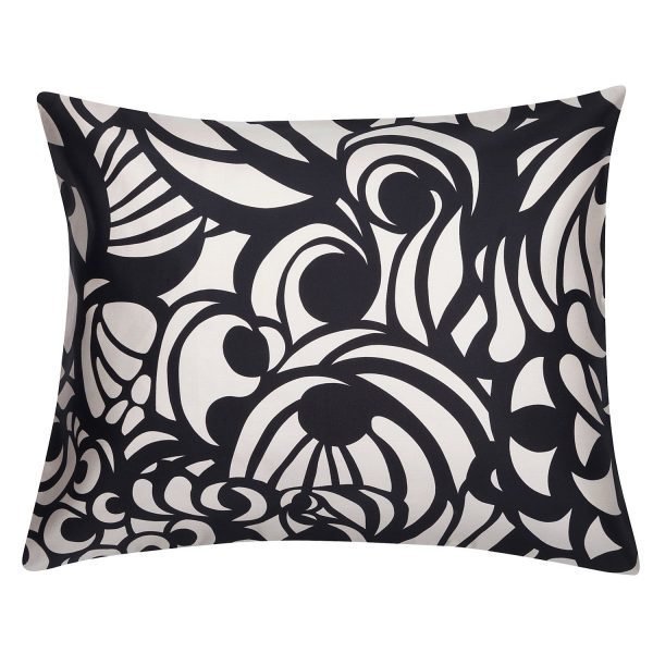 Marimekko Raakel Tyynyliina Musta / Beige 50x60 Cm