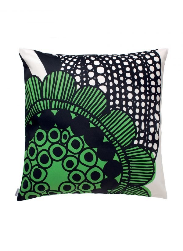 Marimekko Siirtolapuutarha Tyynynpäällinen Valkoinen Vihreä