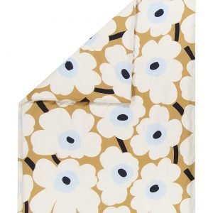 Marimekko Unikko Pussilakana Beige Luonnonvalkoinen Sininen 150x210 Cm