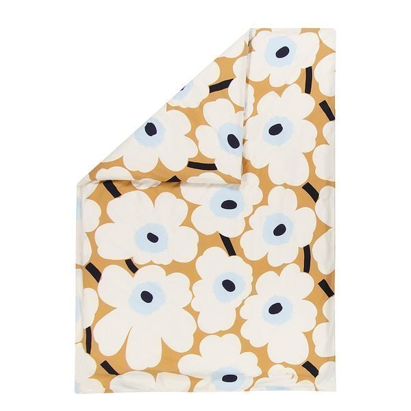 Marimekko Unikko Pussilakana Beige / Valkoinen / Sininen