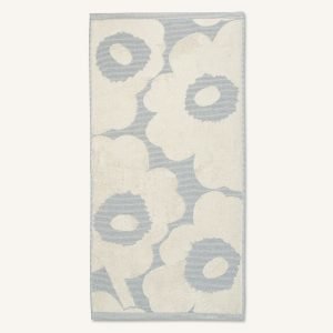 Marimekko Unikko Pyyheliina Off White / Sininen 50x100 Cm