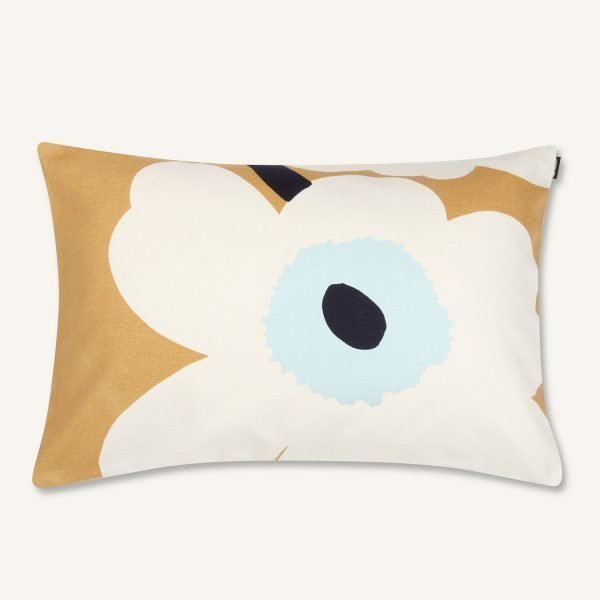 Marimekko Unikko Tyynynpäällinen Beige / Off White / Sininen