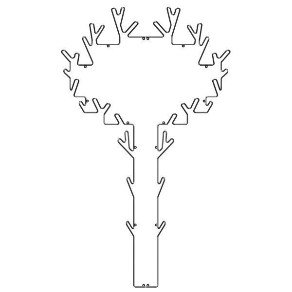 Maze Tree Hanger Ripustin Musta